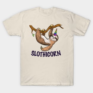 Sloth with unicorn horn T-Shirt